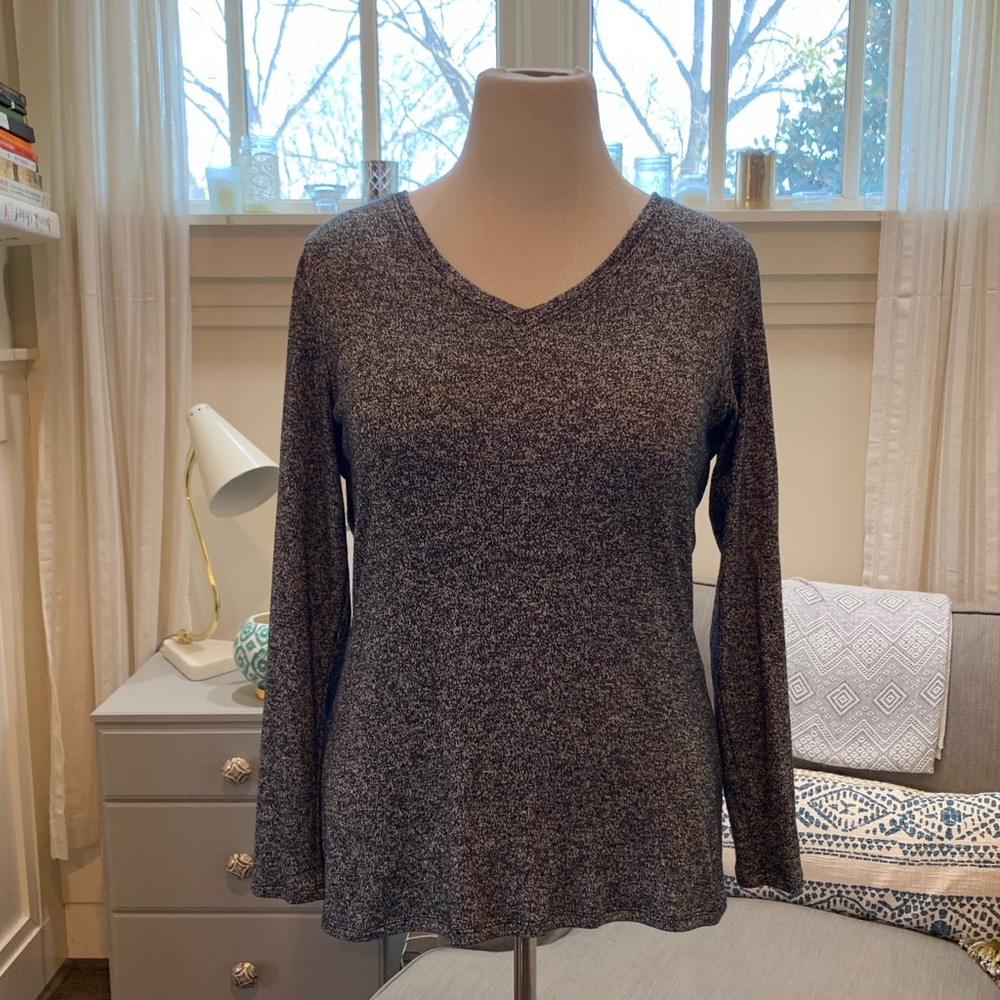 Athleta Marled Gray Top
